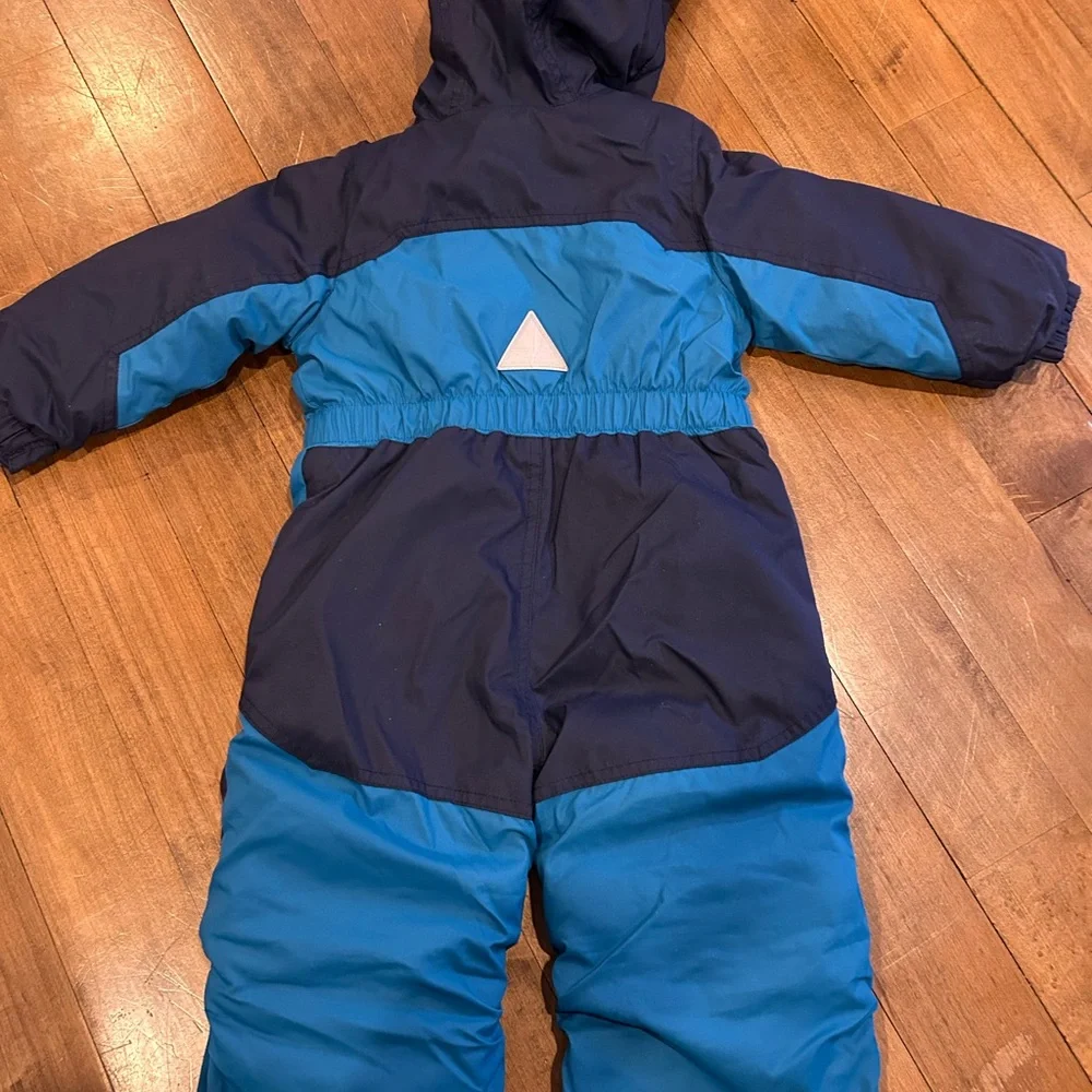 L.L. Bean Teal and Navy Snowsuit - Picture 2 of 4